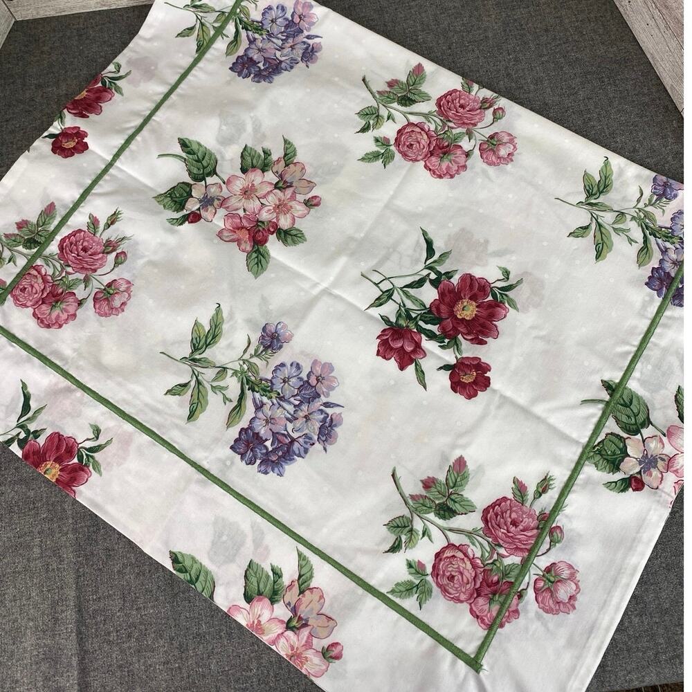 ADRIENNE VITTADINI FIELDCREST Sham King Floral Botanical 40x25 Vintage